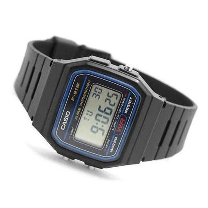 Часы Casio Стандартные Цифровые F-91W-1 (черный)