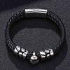 Punk Skull Stainless Steel Bracelets Bangles Of Men Leather Bracelets Men Jewelry New Arrival Male Wrist Band Gift
