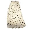 Slim Fit A-Line Skirt Elastic Waist Half-length Dress Vintage Polka Dot Skirt  Work to Weekend
