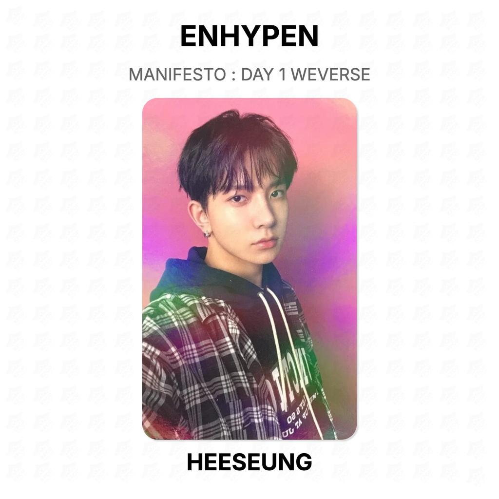 ENHYPEN МАНИФЕСТ : ДЕНЬ 1 Официальная фотокарточка WEVERSE