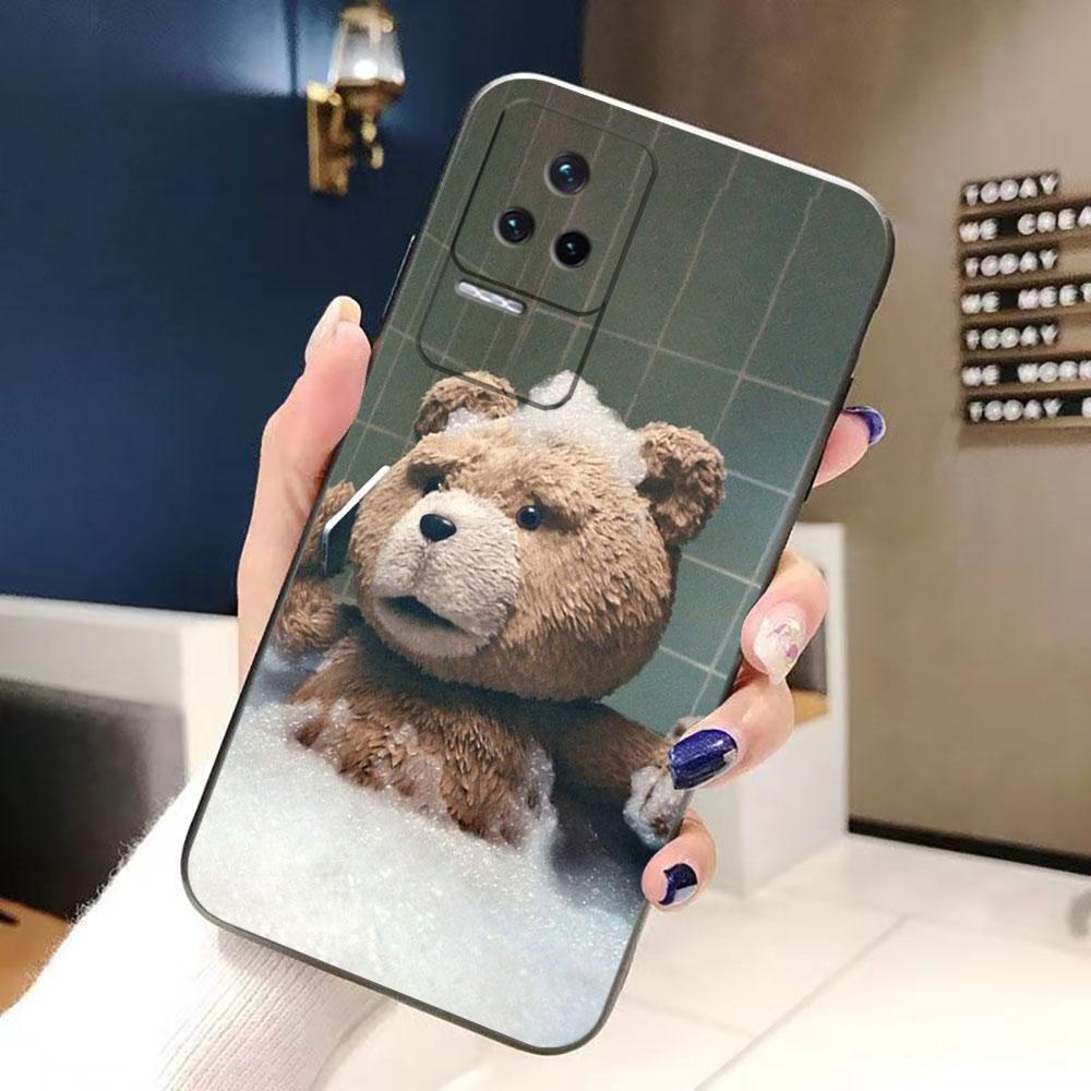 Милый Чехол-Телефон с Плюшевыми Мишками Для Redmi K60 K40 Gaming K30 13C 12C 12 10 10C 9T 9C 9A 9 8 7 6 A1 A2 Силиконовый Чехол Funda Обложка