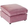 Repose-pieds - DKD Home Decor - Standard - Rose - Polyester - 55x55x30 Cm