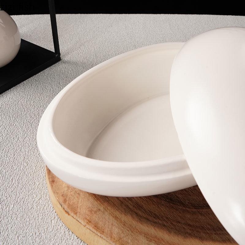 Керамическая посуда Десертная миска Западная обеденная тарелка с крышкой Поднос для сухого льда Салатник Миски для лапши Сервировочная тарелка Фруктовые тарелки