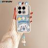 KEYSION Милый чехол с 3D-мультяшным рисунком для Infinix Note 40 5G с браслетом, мягкий силиконовый противоударный чехол для телефона Infinix Note 40 5G