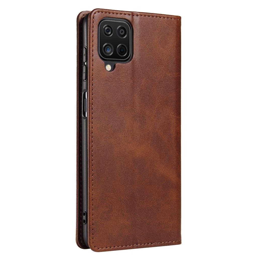 Защитный чехол для телефона Samsung Galaxy A22 4G (Версия ЕС),Кожаный чехол для телефона с текстурой теленка, кошелек, подставка