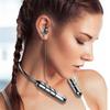 Беспроводная Bluetooth-совместимая гарнитура с шейным ободом, стерео бинауральные спортивные наушники Bt22