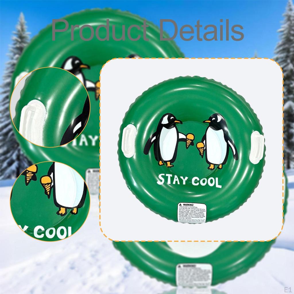Inflatable Snow Sledding Tube for Family Gatherings, Friend Outings