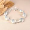 Молочный Опал Драгоценный Камень 925 Стерлинговое Серебро Ювелирные Изделия Ручной Работы Женский Подарок Браслет 8.5" RB-3-14