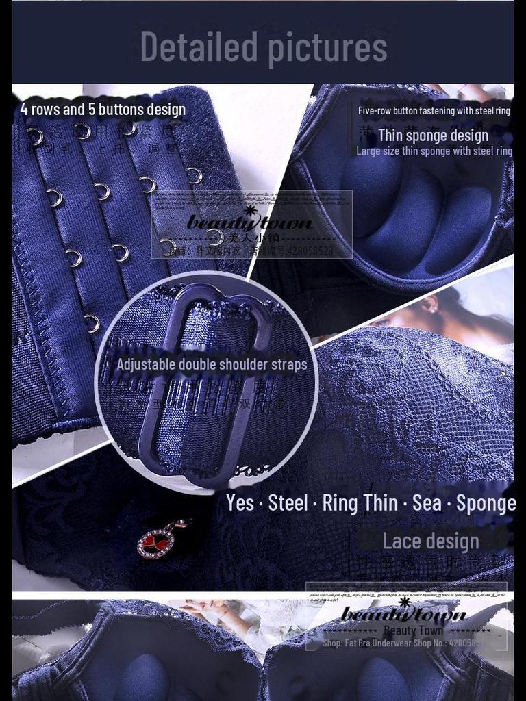 Сексуальный бюстгальтер CDE с боковыми чашками и поддержкой для полных женщин больших размеров