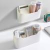 2 шт., ящик для хранения, настенный кухонный органайзер, компактный контейнер для хранения для домашней ванной комнаты