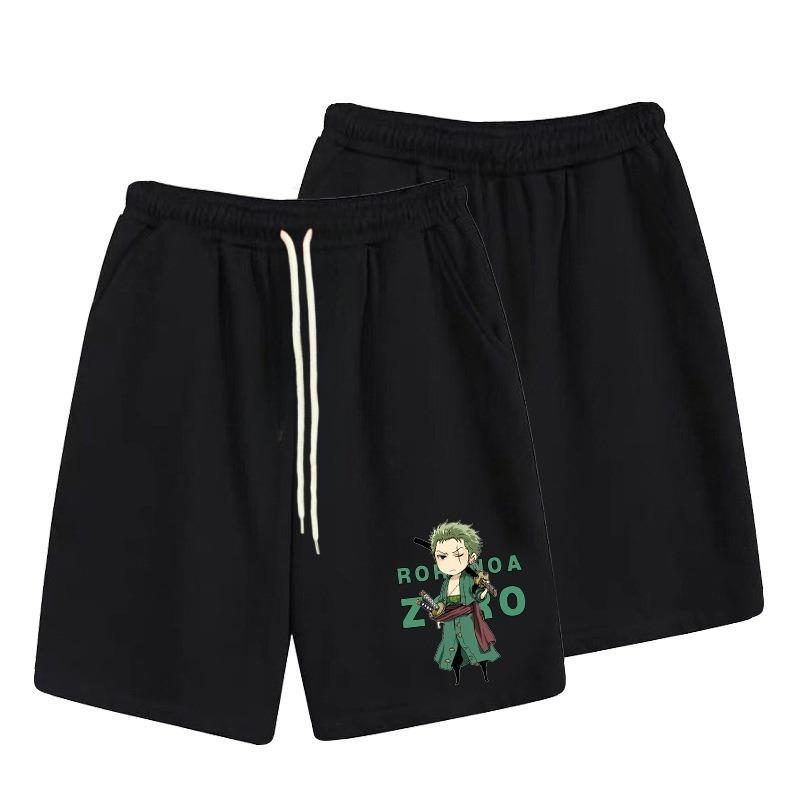 One Piece Anime Casual Men's and Women's Shorts Summer Slightly Elastic High-quality 3D Sports Shorts