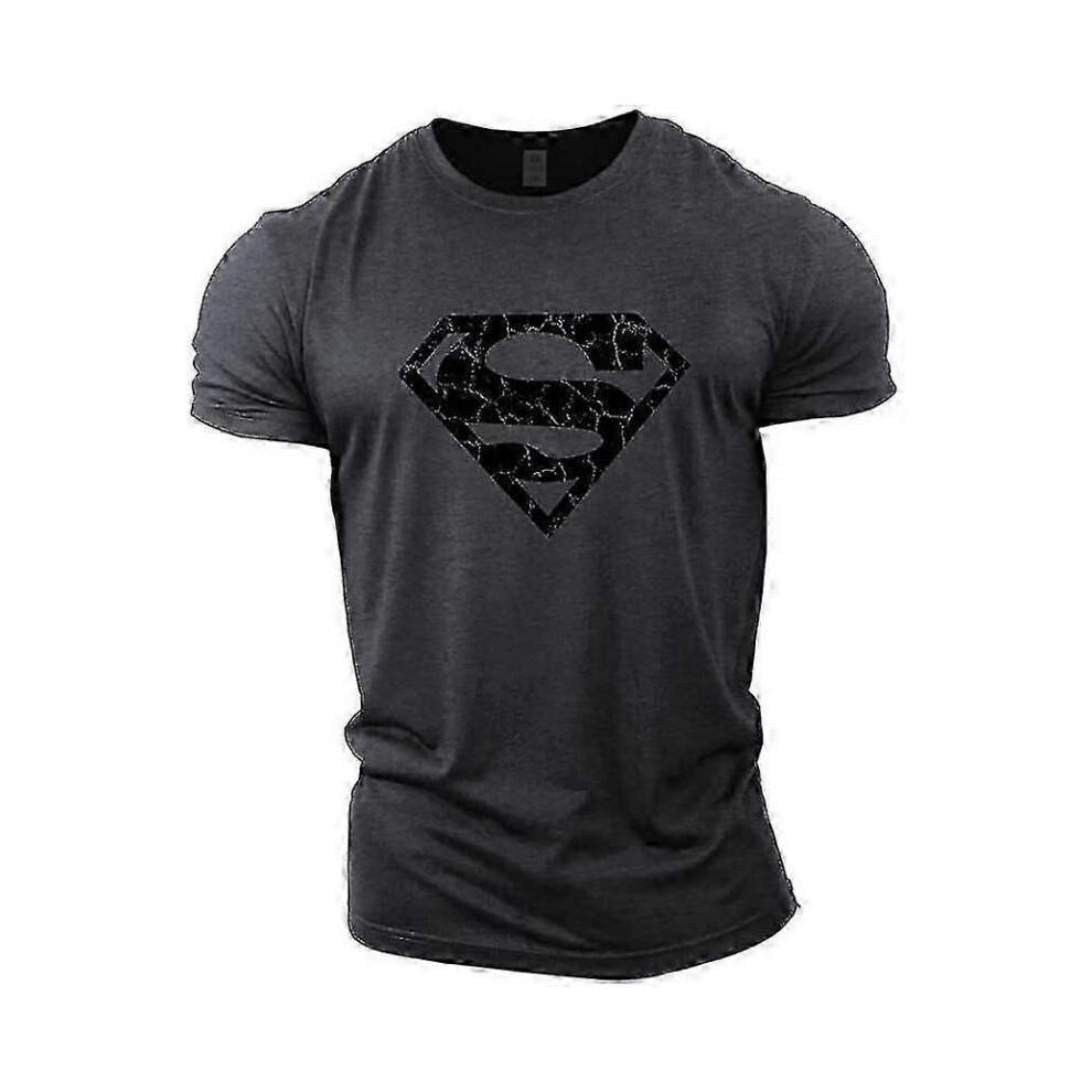 (Gray,M)Superman Vascular Gym Training Top