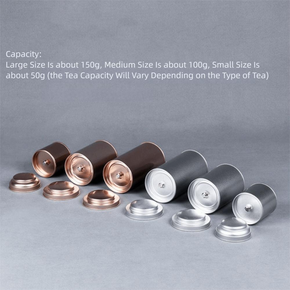 Sealed Double Lid Tea Can Portable Jar Creative Gift Tea Tin Containers Green Tea