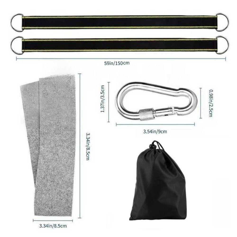 Более безопасные карабины с замком Стропы для раскачивания Длина 1,5 м Защита для деревьев Гамачные стропы Настройка гамака