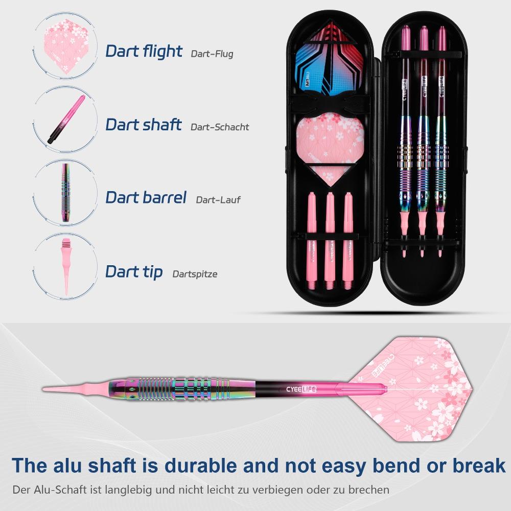 3pcs dart set 18g Soft darts with case