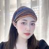 Vintage Ethnic Style Wide Side Wash Face Non Slip Stripe Headband Women Hairbands Korean Head Wrap