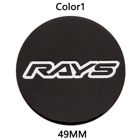 4PCS/Lot 49MMM OLK RAYS SSR ENKEICar Wheel Center Hub Cap Sticker Car Badge Emblem Sticker