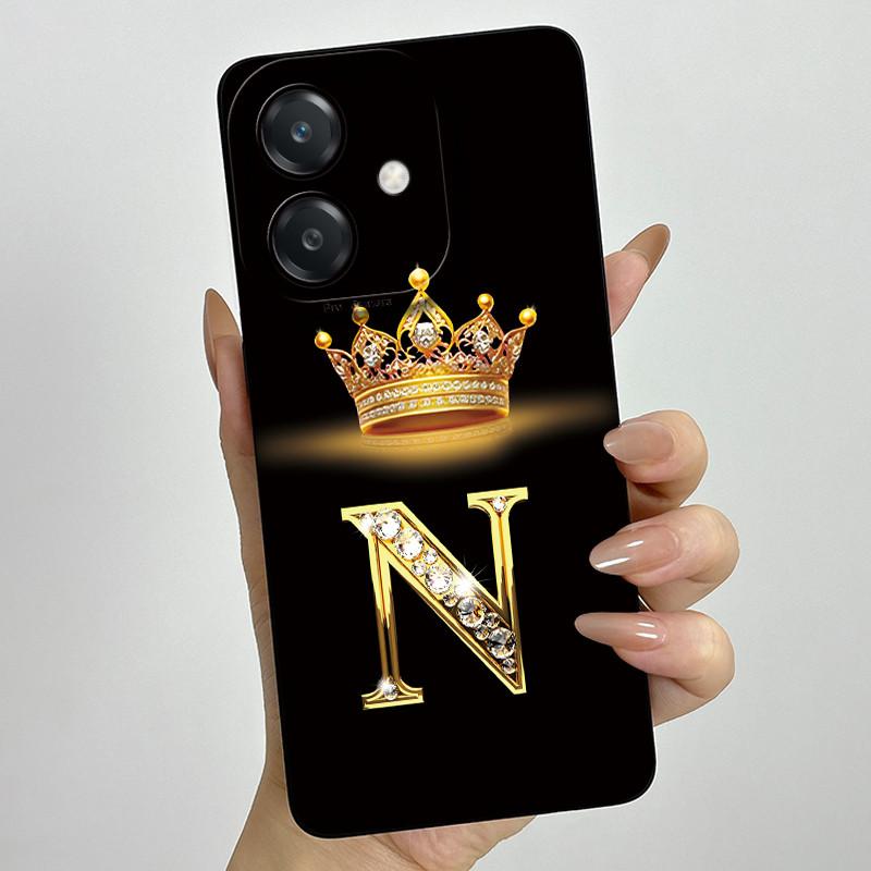 Чехол для Oppo A60 5G Силиконовый Чехол с Буквой Короны Ударопрочный Чехол Для OPPO A3 5G CPH2683 Чехол Для OPPO A3X A 3X A40 A40m 4G Чехол для Телефона