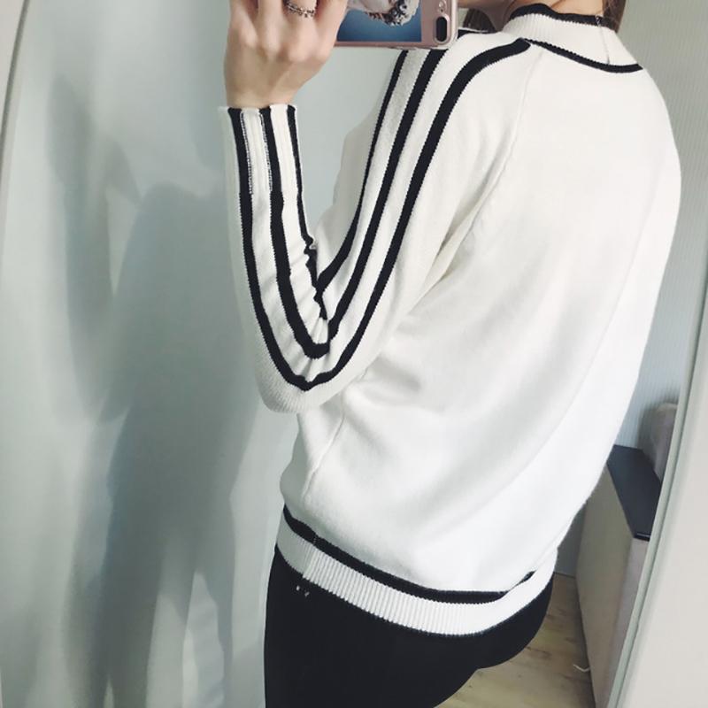 Hirsionsan Autumn Winter Sweater Women 2021 O Neck Knitted Pullovers Female Soft Basic Striped Jumper Casual Thicken Sweaters