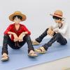 1 шт. Аниме ONE PIECE Фигурки Действия Луффи Сидячая Поза Капитан Соломенной Шляпы ПВХ Модель Коллекция Детский Подарок Игрушка