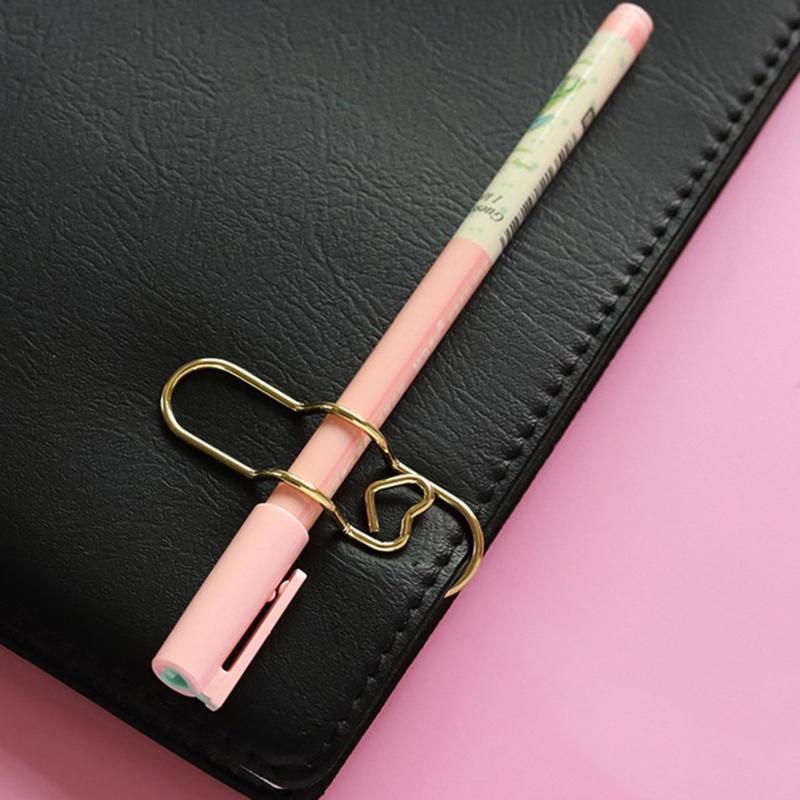 Photo Decorative Metal Binder Paper Clips Desk Office School Supplies Stationery