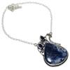 Содалит, Голубой Топаз Ювелирное Изделие из Серебра 925 пробы Ожерелье 18" W5O41
