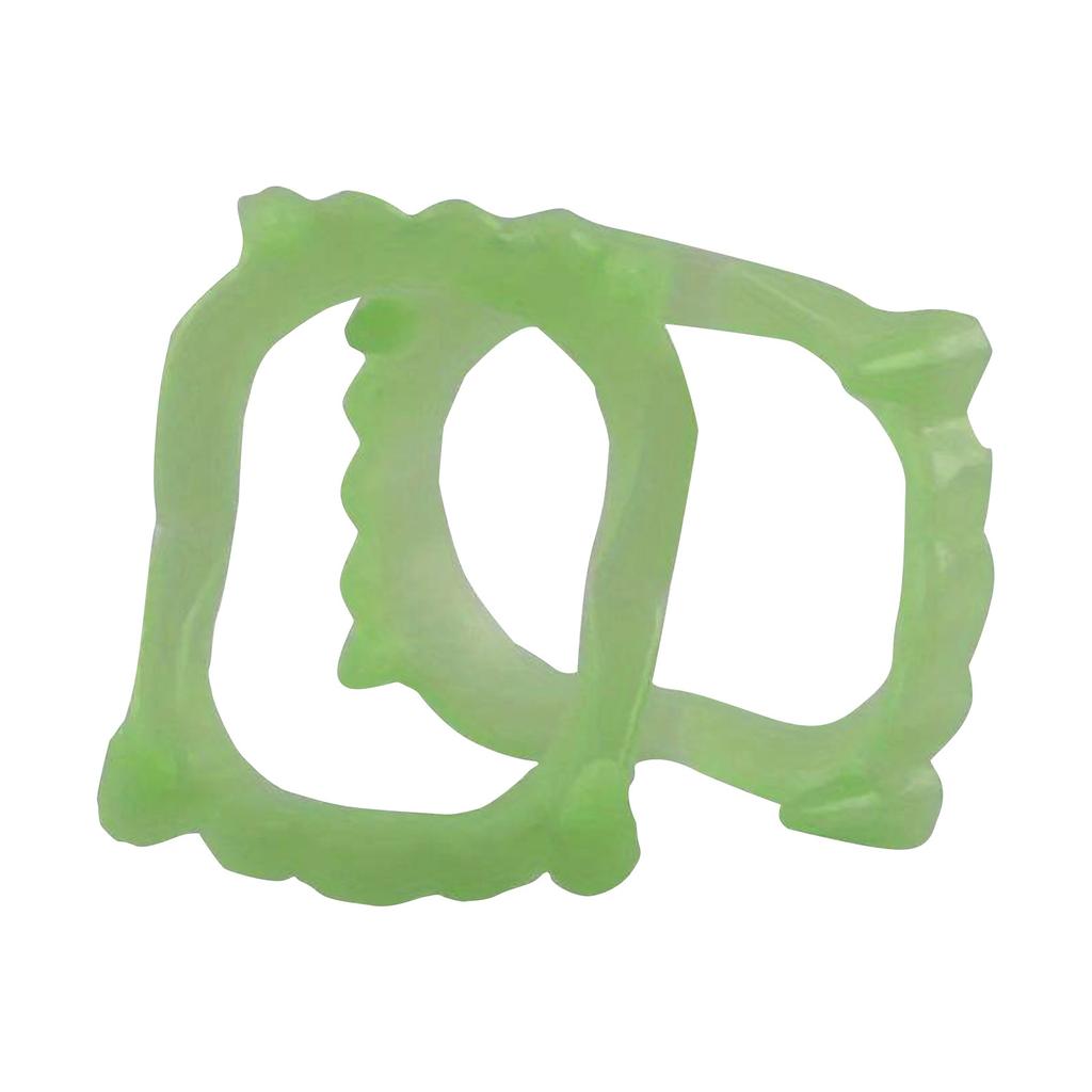 Пластиковые зубы - Светятся в темноте и зубы, Реквизит для костюма на Хэллоуин, Принадлежности для вечеринки и аксессуары для розыгрышей