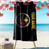 Custom Name,Pittsburgh Steelers Print Beach Towel, Large Soft Quick Dry Towel for Beach Camping Swimming
