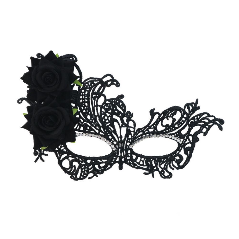 Lace Pattern Masquerade Mask Seductive Style Half-Face Lace Mask Date Event