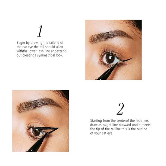 Жидкая подводка для глаз Карандаш Быстросохнущая Водостойкая Устойчивая к поту Стойкая Неразмазываемая подводка для глаз