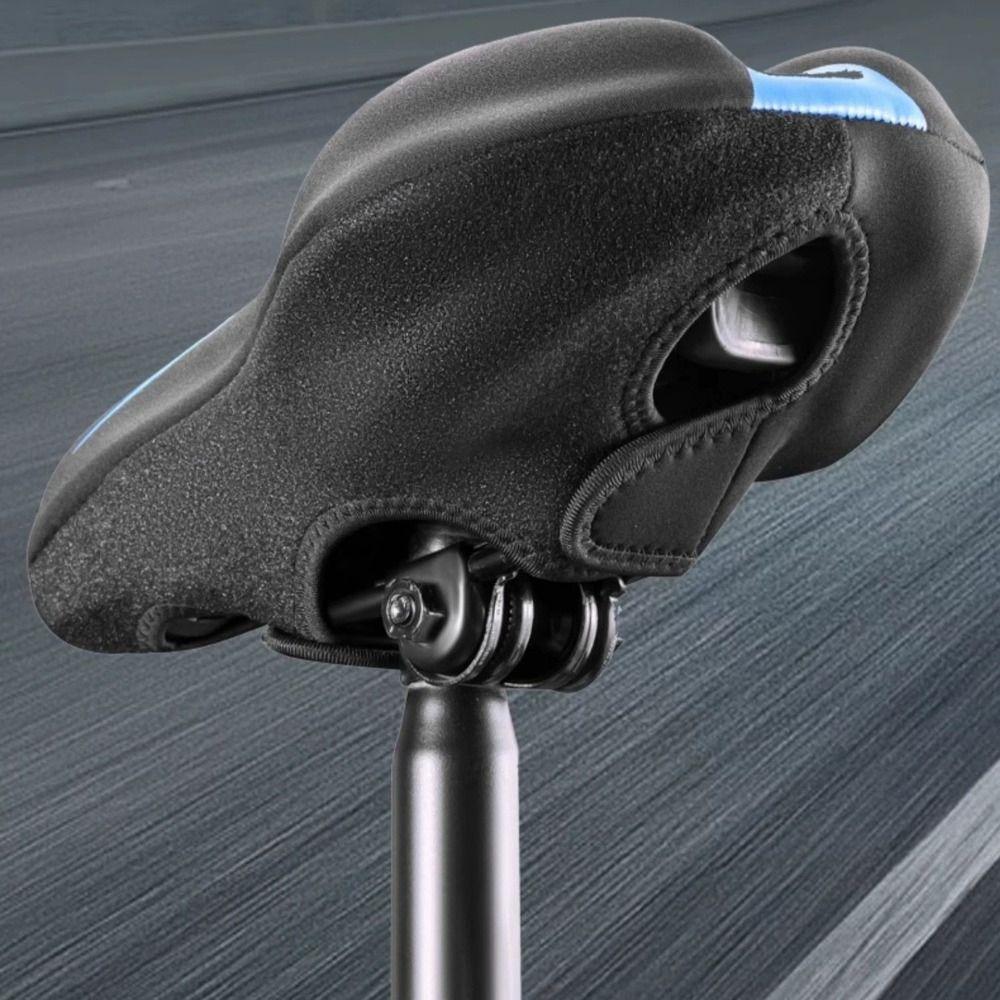 PU Leather Bicycle Saddle Cover Thicken Thicken Saddle Cover New Cushion Cover Road Bike