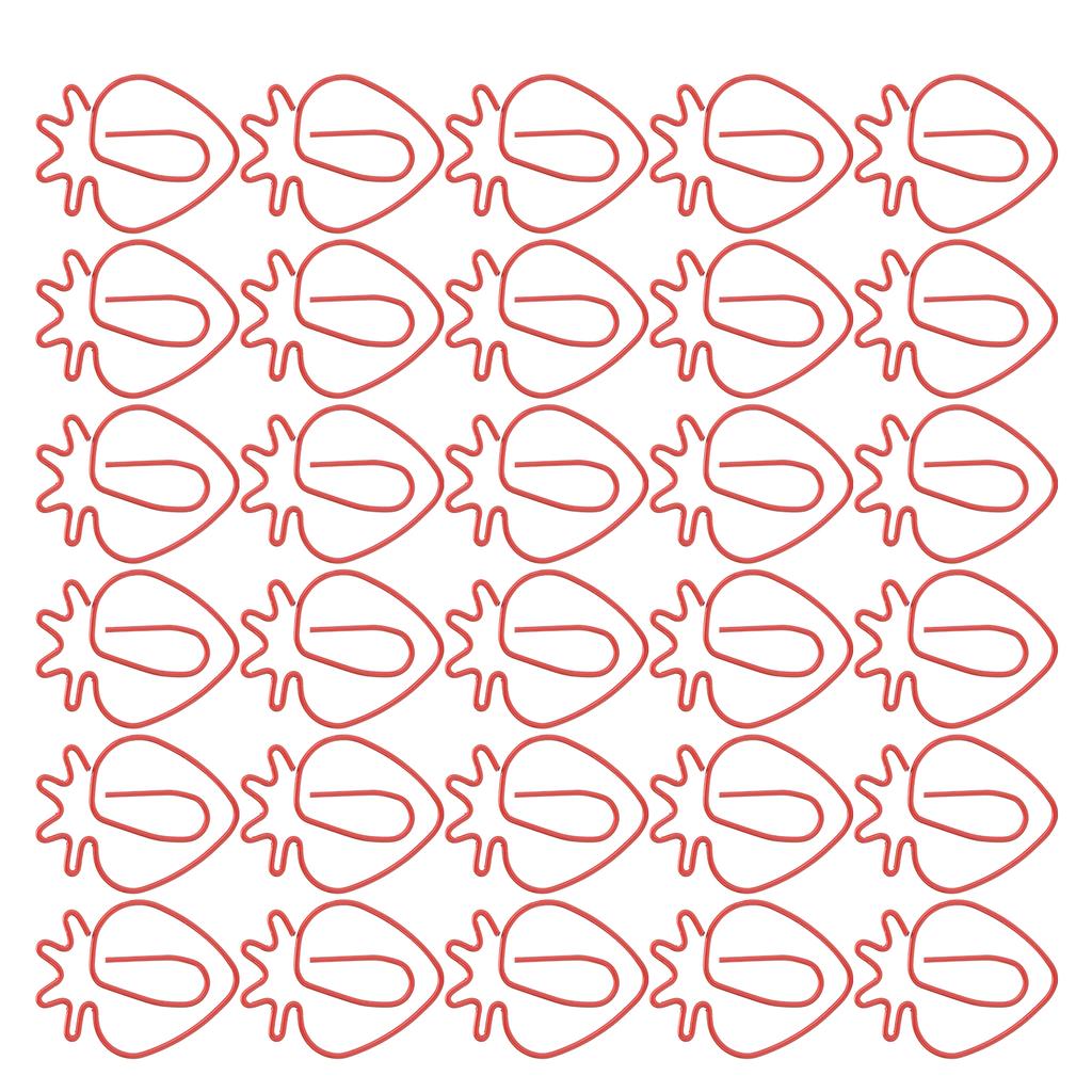 30 шт. скрепок мини милые клубничные закладки планировщик зажим булавка канцелярские принадлежности школьные подарки