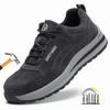 Safety Autumn Shoes Breathable Work Shoes Anti Stab Work Sneakers With Steel Toe Indestructible Shoes Anti Smashing Safety Shoes
