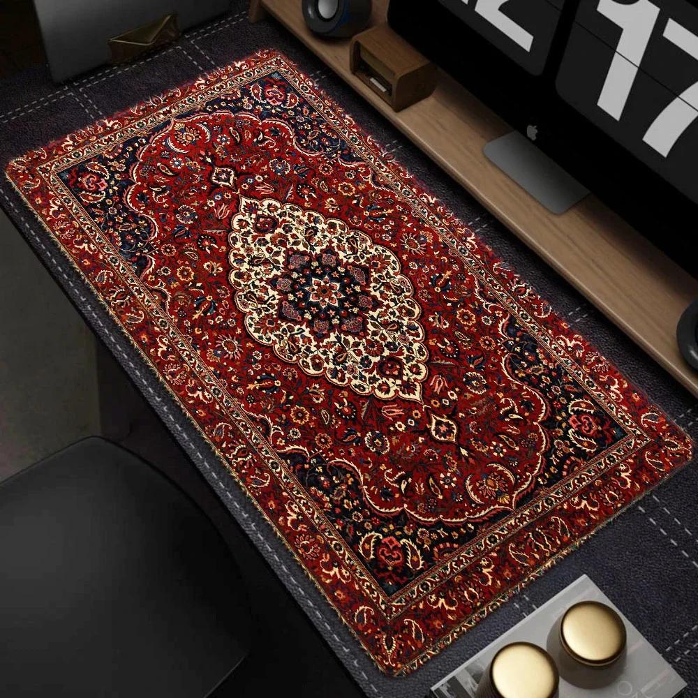 Hot Sell Persian Hd Mousepad Large Big Office Carpet Cushion Gamer Desk Mat Computer Accessorie Table Speed Nonslip Rubber Rug