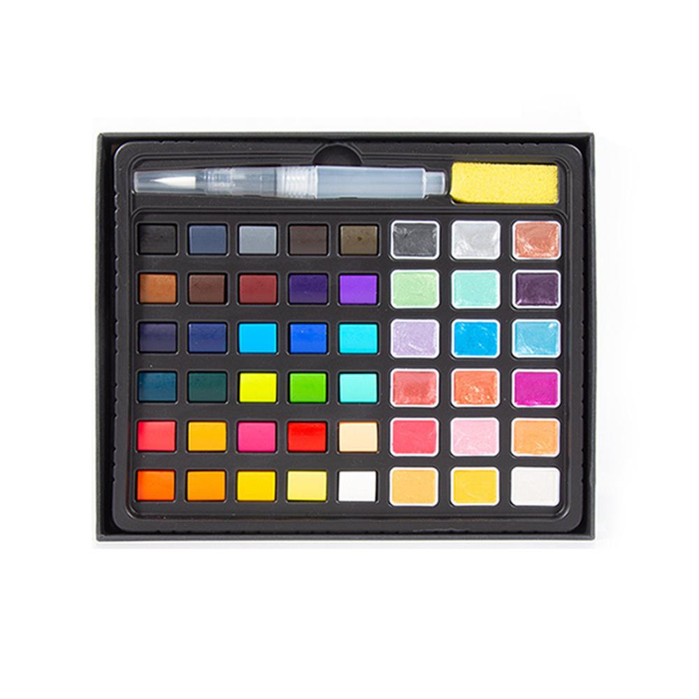 H&B Watercolor Paint Set 88 Colors Professional Art Supplies Including 40 Pearlescent and 48