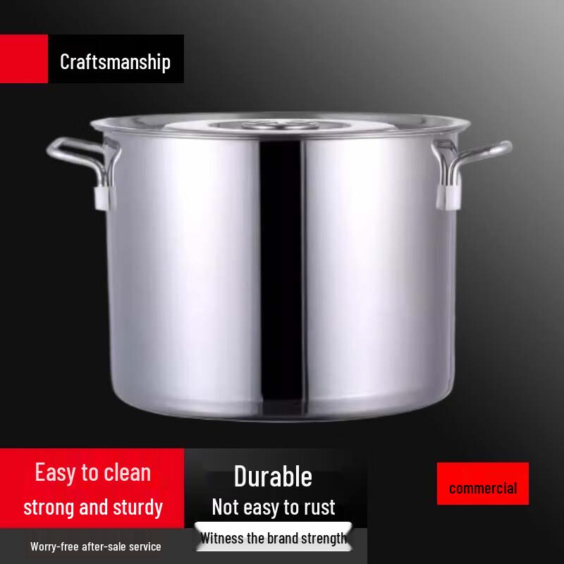 Большая кастрюля Suler из нержавеющей стали с крышкой