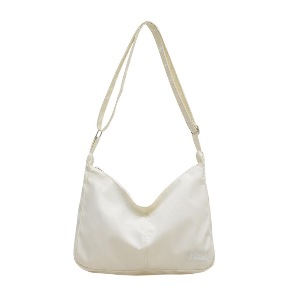 Однотонная сумка через плечо Легкая сумка-хобо Простая парусиновая сумка кроссбоди Работа