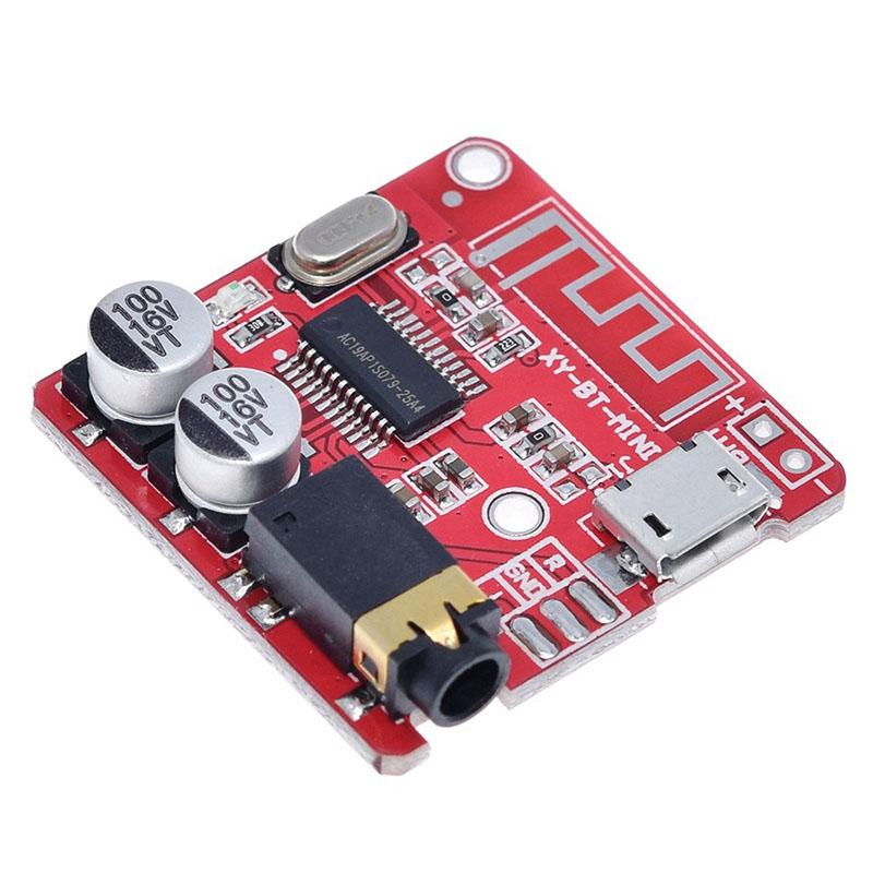 XY-BT MP3 Bluetooth Decoder Board Bluetooth 4.1 Lossless Stereo Audio Receiver Module 3.7V-5V Micro USB Car Speaker Modification Amplifier Board