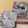 Large Capacity Pen Bag Standable Stationery Bag Cosmetic Handbag Pencil Case Student