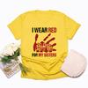 I Wear Red for My Sisters No More Tshirt Stolen Sisters Shirt Murdered Women T-shirt Short Sleeve Graphic Tees Missing Women Tee