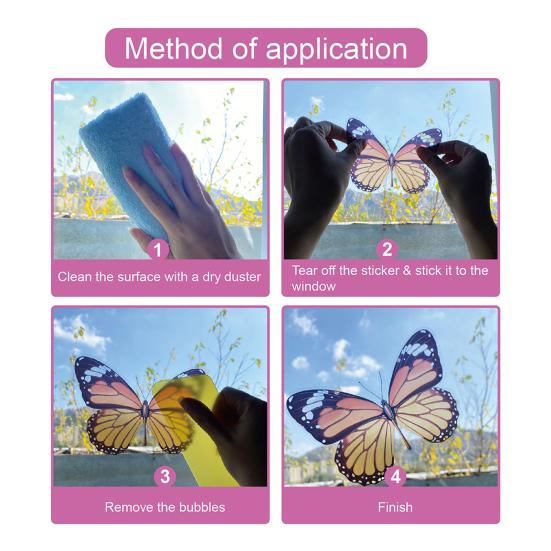 9 Sheets Hello Spring Window Clings Floral Gnome Butterfly Birds Bees Glass Stickers Reusable Static PVC Decals for Home Classroom Office Decor