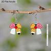 2D Flat Bow Pen Pattern Acrylic Dangle Earrings Teacher's Day Thanksgiving Day Teacher Appreciation Week Gift Graduation Back To School Jewelry