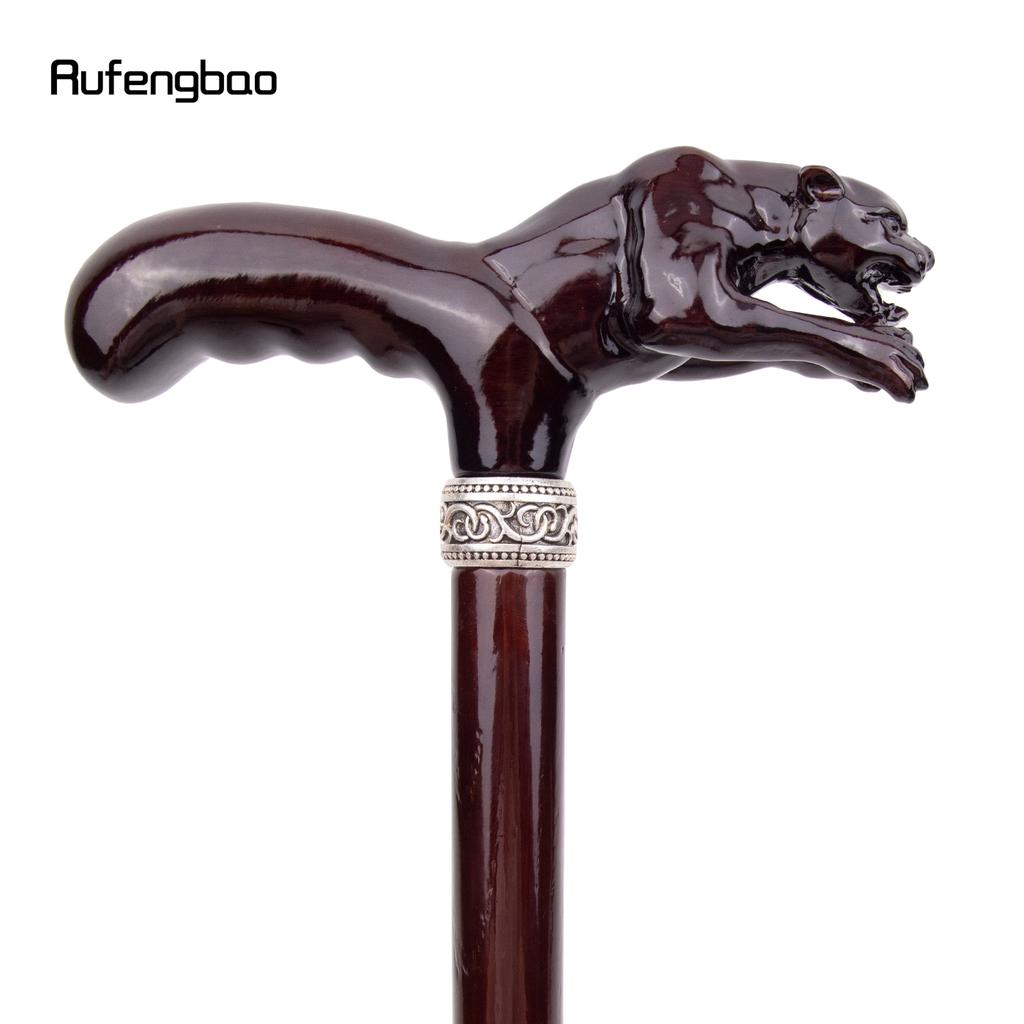 Коричневый прыжок леопардовый деревянный модный посох декоративный вампирский косплей вечеринка деревянная трость для ходьбы Хэллоуин булава жезл посох 93 см