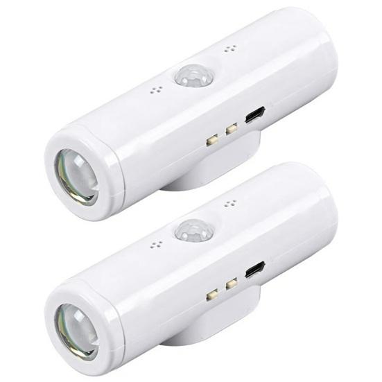 Светильник с датчиком движения для использования в помещении, перезаряжаемый, с интеллектуальным светодиодным датчиком и магнитным креплением, для спальни, прихожей, лестницы, детской комнаты.