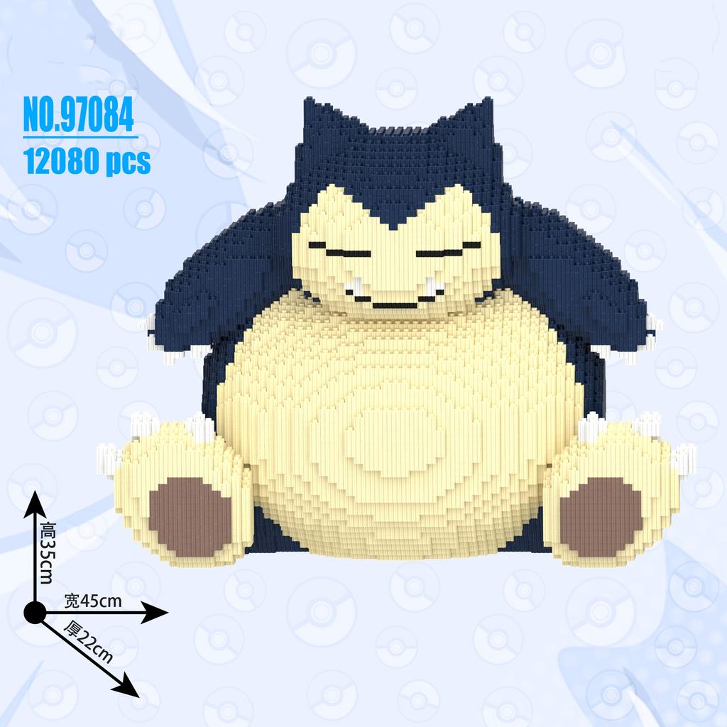 Покемон Пикачу Строительный блок Бульбазавр Чармандер 3D Модель Сборка Соединение Мини Кирпичик Фигурка Игрушки для Дома Декора