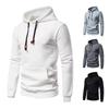 2024 New European Men's Quilted Plaid Cotton Hooded Sweatshirt