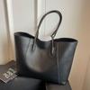 Large Capacity Tote Bag, Women's Casual Simple Underarm Bag, Versatile Commuting Shoulder Bag