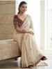 Soft Rangoli Silk Saree for Women | Elegant Sequins Embroidered Saree | Heavy Embroidered Blouse | Wedding, Party & Festive Wear