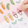 Stationeries Carrot Ice Cream Pea Turnip Shape Bookmark Ticket Holder Paper Clip Stationery