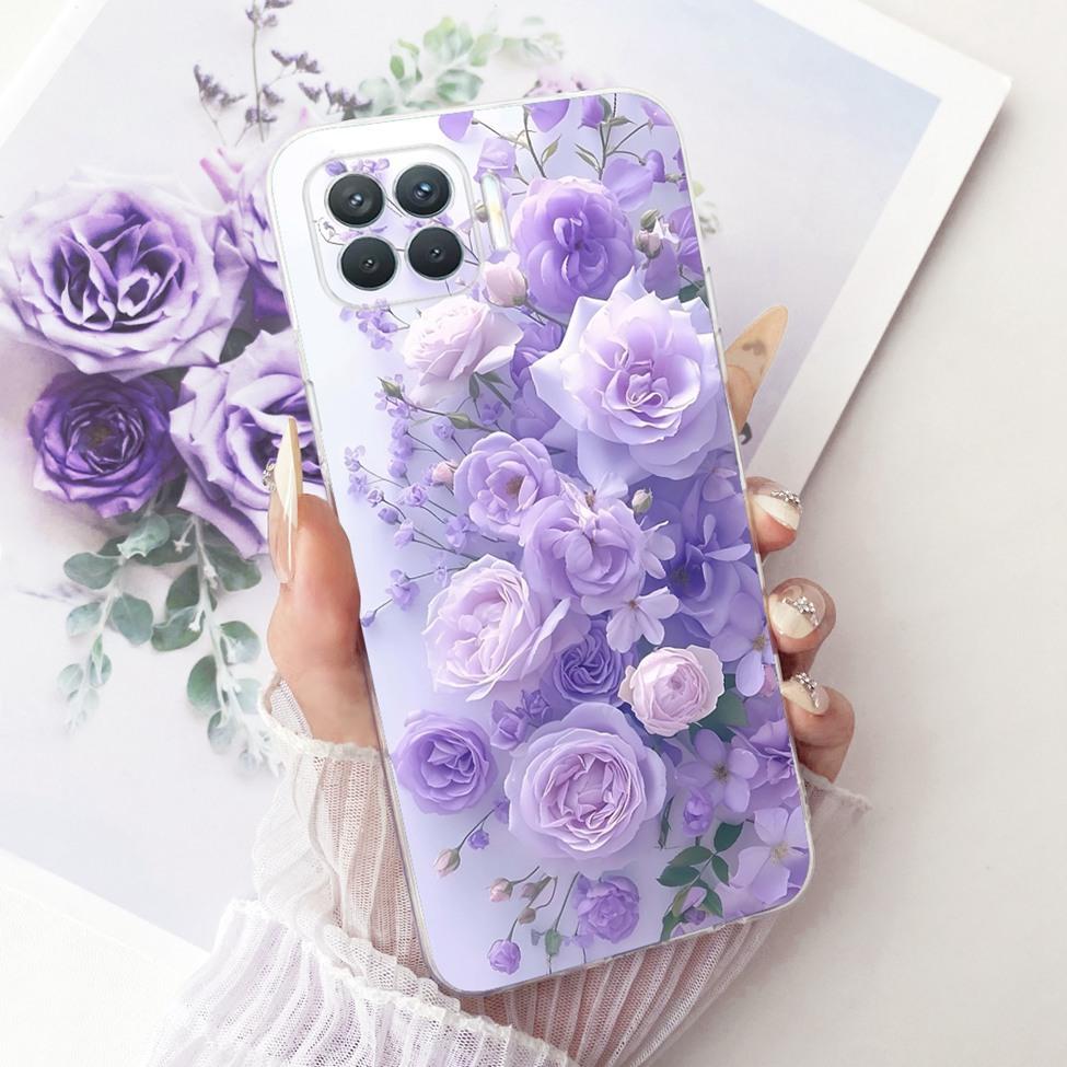 Clear For Oppo F17 Pro Case CPH2119 Cute Cat Fashion Butterfly Funny Painted Bumper Cover For Oppo F17 Pro Casing